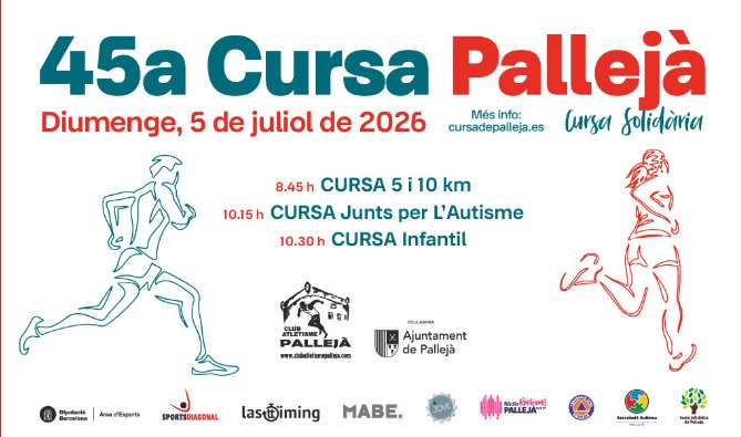 Cartell oficial 45a Cursa de Pallejà 2026